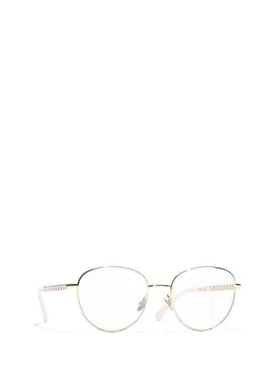 26FW 샤넬 안경 CH2223Q C489 PALE GOLD - CHANEL