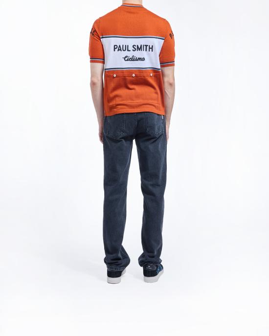 25FW 폴 스미스 반팔 티셔츠 M1R 527Z T02838 17 ARANCIONE - PAUL SMITH