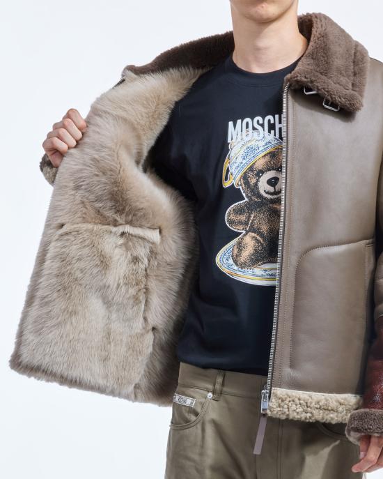 25FW 모스키노 무스탕 3902 5272 1888 MARRONE MULTI - MOSCHINO