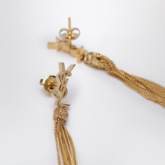 26SS 생로랑 메탈 카산드라 태슬 이어링 803195Y1500 Metal - SAINT LAURENT