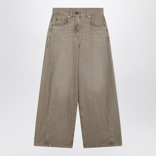 26SS 브루넬로 쿠치넬리 데님 팬츠 MA095P4059DE Beige