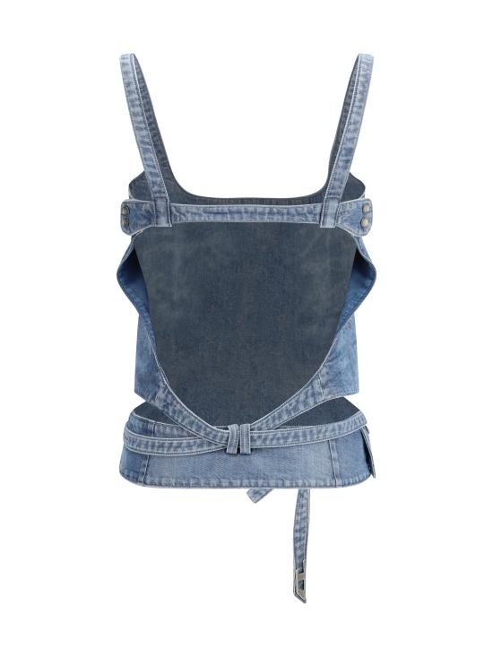 26SS 디젤 반팔 티셔츠 A2378709P23 01 BLUE - DIESEL