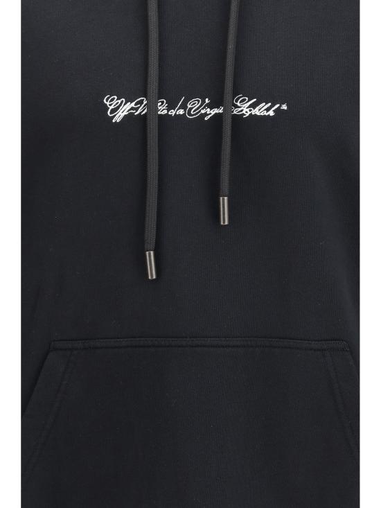 26SS 오프화이트 후드 티셔츠 44MBB085S26F004001 0001 BLACK - OFF WHITE