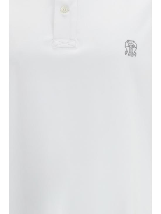 26SS 브루넬로 쿠치넬리 폴로 티셔츠 M0B139779G CW787 WHITE - BRUNELLO CUCINELLI