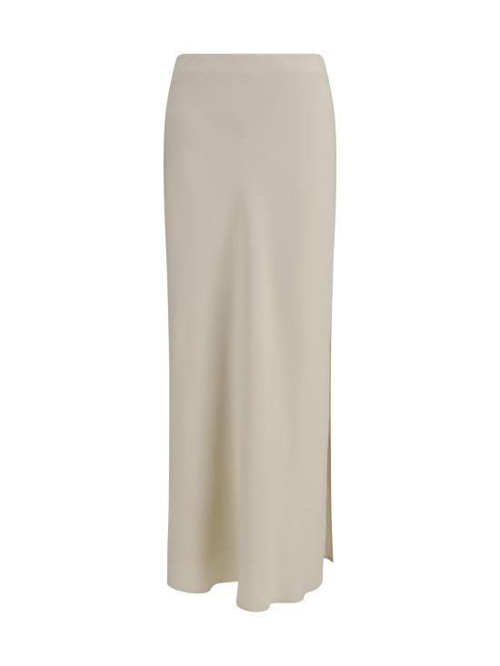 26SS 브루넬로 쿠치넬리 롱 스커트 MH126G3396 C579 CREAM