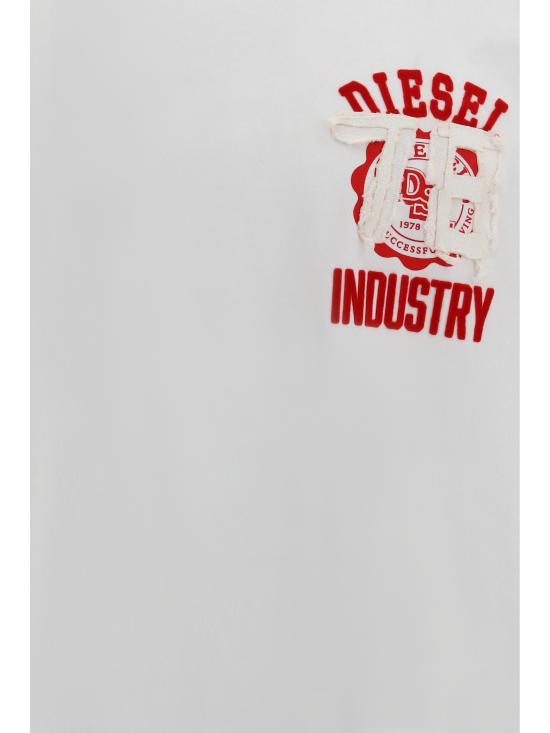 26SS 디젤 반팔 티셔츠 A202810PLAT 100 WHITE - DIESEL
