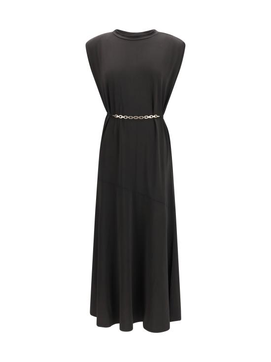 26SS 핑코 미디 원피스 106493A32D Z99 BLACK