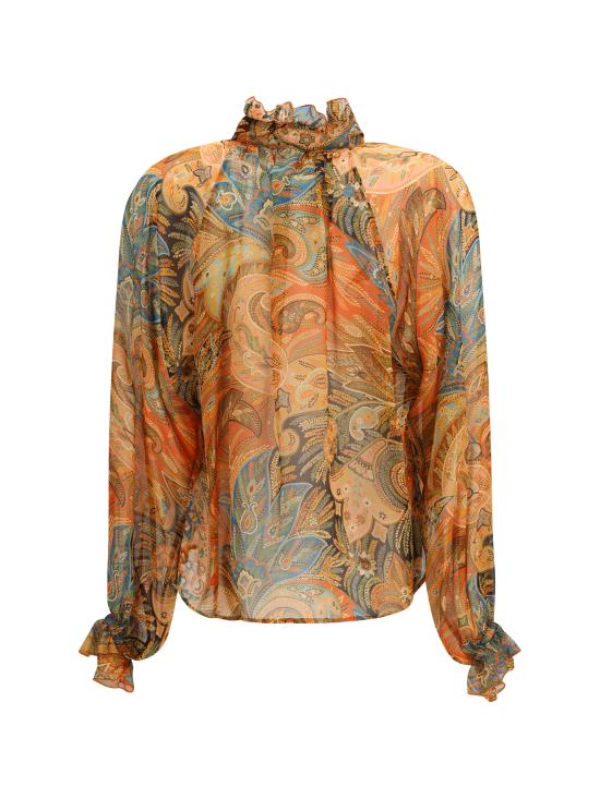 26SS 에트로 셔츠 WRIA0109AKI48 X0863 ORANGE - ETRO