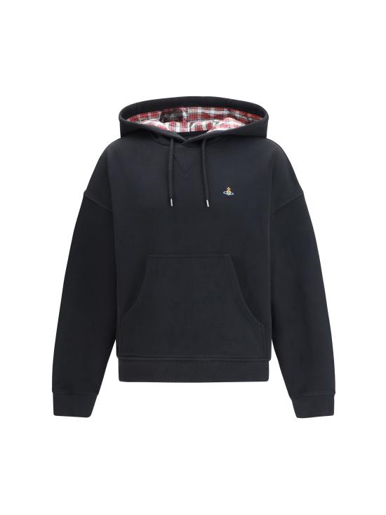 26SS 비비안웨스트우드 후드 티셔츠 2I01000MJ00AS O103 BLACK