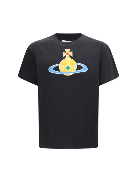 26SS 비비안웨스트우드 반팔 티셔츠 3G01004SJ001M N401 BLACK