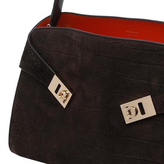 26SS 살바토레 페라가모 토트백 792871 219816TESTA DI MORO Brown - SALVATORE FERRAGAMO