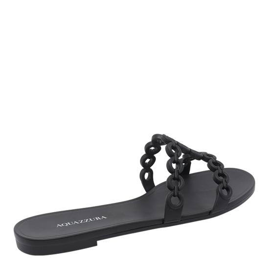 26SS 아쿠아주라 샌들 ICJFLAS0 JLY000 Black - AQUAZZURA