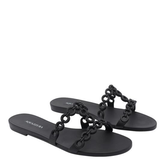 26SS 아쿠아주라 샌들 ICJFLAS0 JLY000 Black - AQUAZZURA