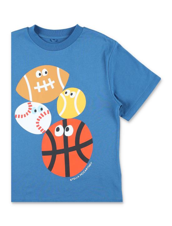 26SS [키즈] 스텔라 맥카트니 티셔츠 TY8Q81Z0434 61D BLUE - STELLA MCCARTNEY