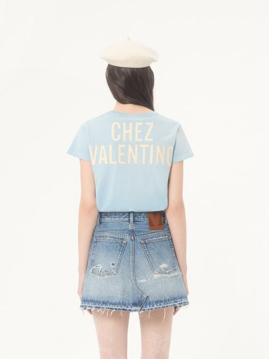 26SS 발렌티노 가라바니 반팔 티셔츠 8B3MG24Y9GLC5Q LIGHT BLUE - VALENTINO GARAVANI