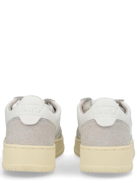 26SS 오트리 메달리스트 로우 레더 스니커즈 AULWPK01 WHITE GREY - AUTRY