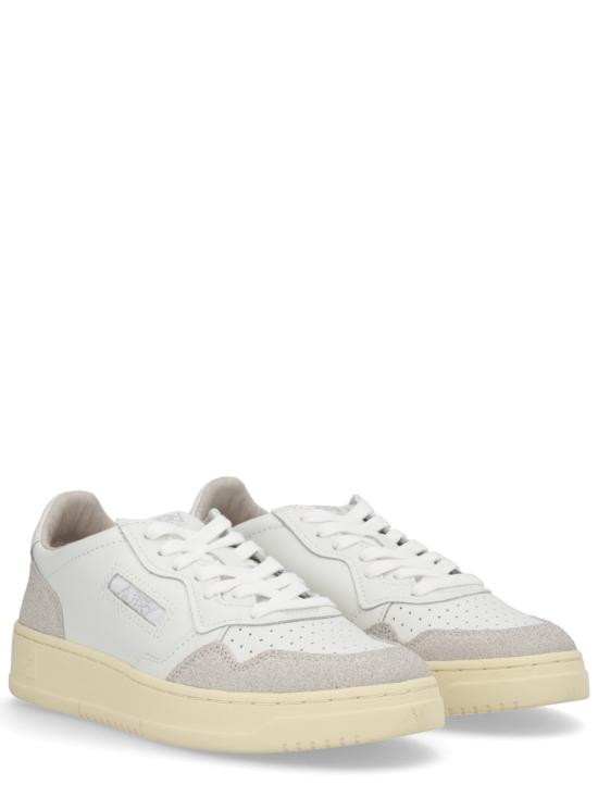 26SS 오트리 메달리스트 로우 레더 스니커즈 AULWPK01 WHITE GREY - AUTRY