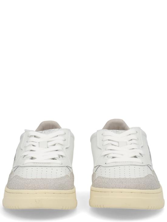 26SS 오트리 메달리스트 로우 레더 스니커즈 AULWPK01 WHITE GREY - AUTRY
