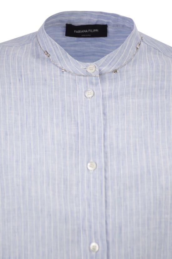 26SS 파비아나 필리피 셔츠 CAD276F771M198 VR1 LIGHT BLUE - FABIANA FILIPPI