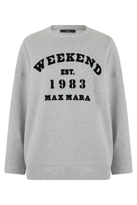 26SS 위켄드막스마라 후드 티셔츠 WKDGOMMOSO2615921041600002 heather grey