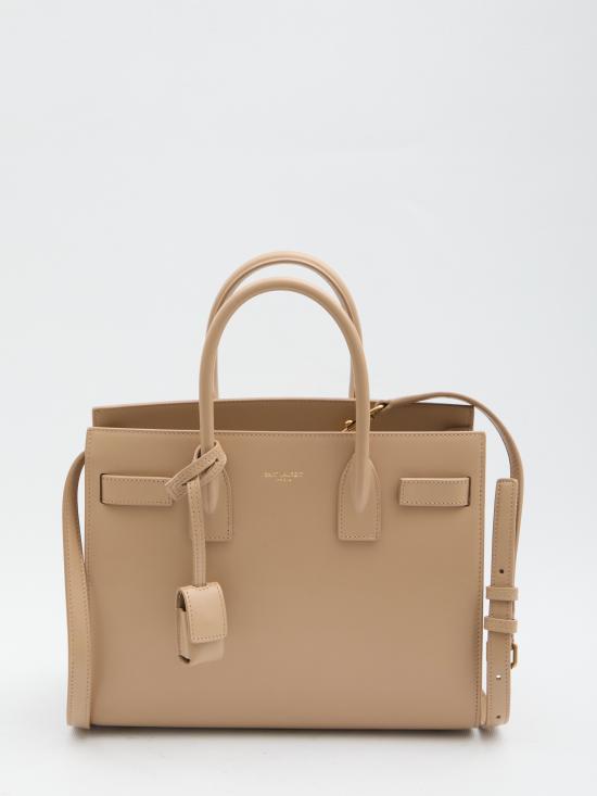 26SS 생로랑 스무스 레더 삭 드 주르 베이비백 42186302G9W9295 Beige