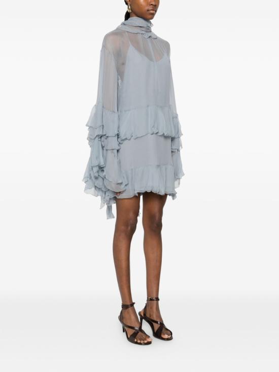 26SS 끌로에 미디 원피스 CH26SRO52001 011 LIGHT BLUE - CHLOE