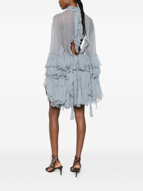 26SS 끌로에 미디 원피스 CH26SRO52001 011 LIGHT BLUE - CHLOE