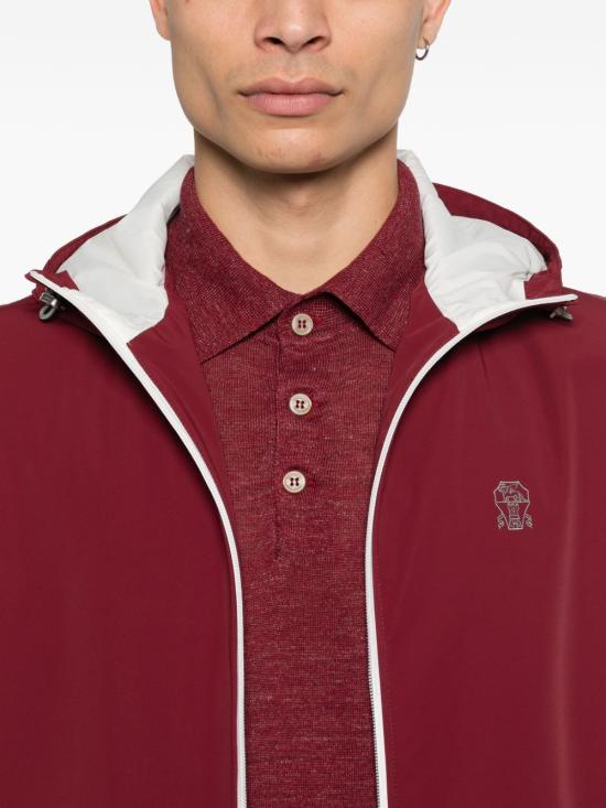 26SS 브루넬로 쿠치넬리 멤브레인 나일론 웨이스트코트 MM49A7450GC1830 RED - BRUNELLO CUCINELLI