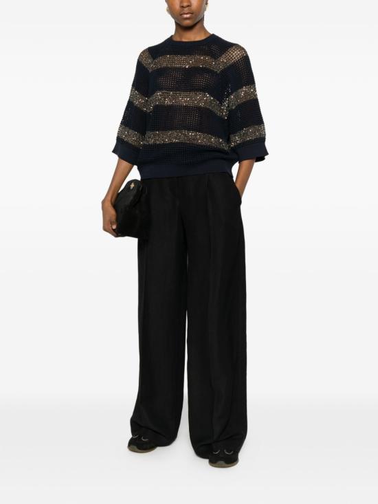 26SS 브루넬로 쿠치넬리 스웨터 M58772800CLL19 BLUE - BRUNELLO CUCINELLI