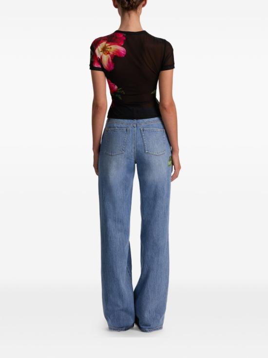 26SS 앨리스 앤 올리비아 반팔 티셔츠 CC602P36033E034 BLACK - ALICE & OLIVIA