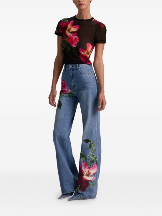 26SS 앨리스 앤 올리비아 반팔 티셔츠 CC602P36033E034 BLACK - ALICE & OLIVIA