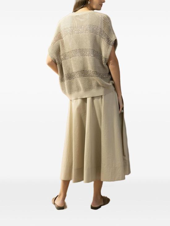 26SS 브루넬로 쿠치넬리 스웨터 M58772820CKH72 BEIGE - BRUNELLO CUCINELLI