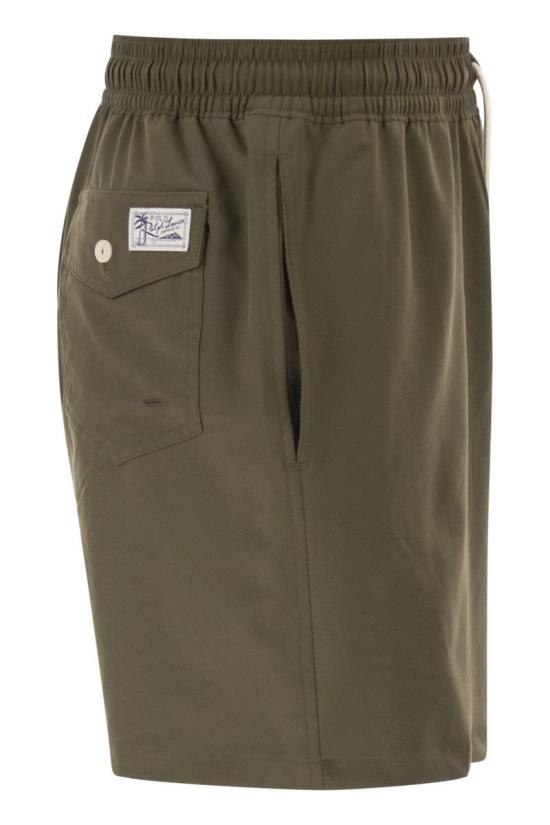 26SS 폴로 랄프로렌 포니 자수 스윔 쇼츠 710957782 510 OLIVE - POLO RALPH LAUREN