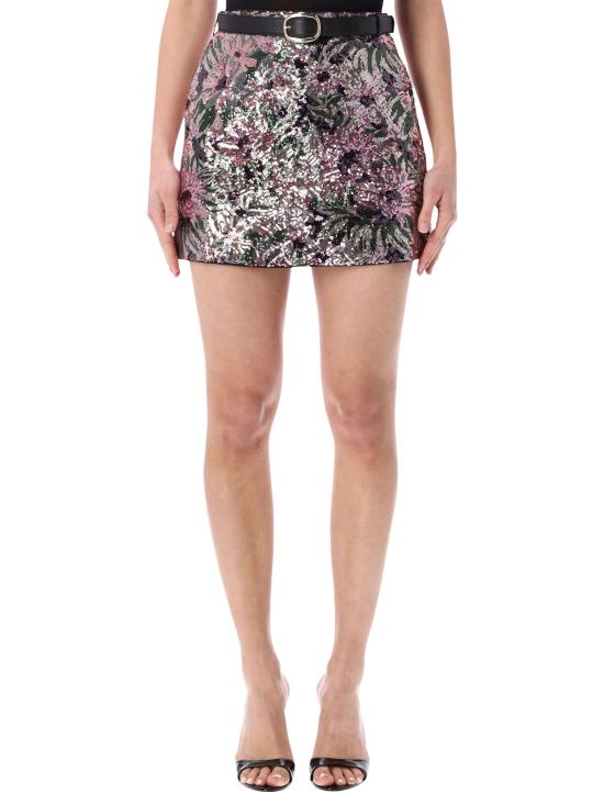 26SS 셀프 포트레이트 숏 스커트 RS26075SKMU MULTI