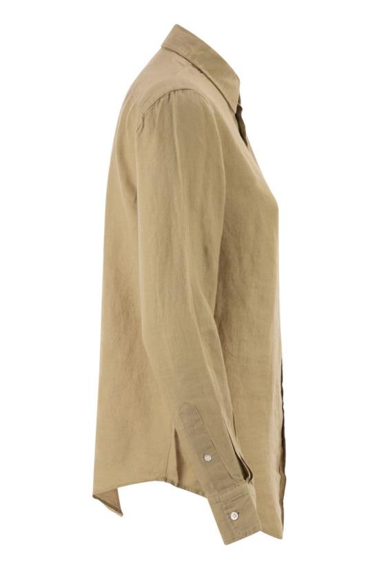 26SS 폴로 랄프로렌 포니 자수 리넨 셔츠 (211970730009) 211970730 506 BEIGE - POLO RALPH LAUREN