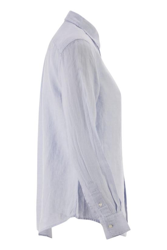 26SS 폴로 랄프로렌 포니 자수 리넨 셔츠 (211970730009) 211970730 503 OXFORD BLUE - POLO RALPH LAUREN