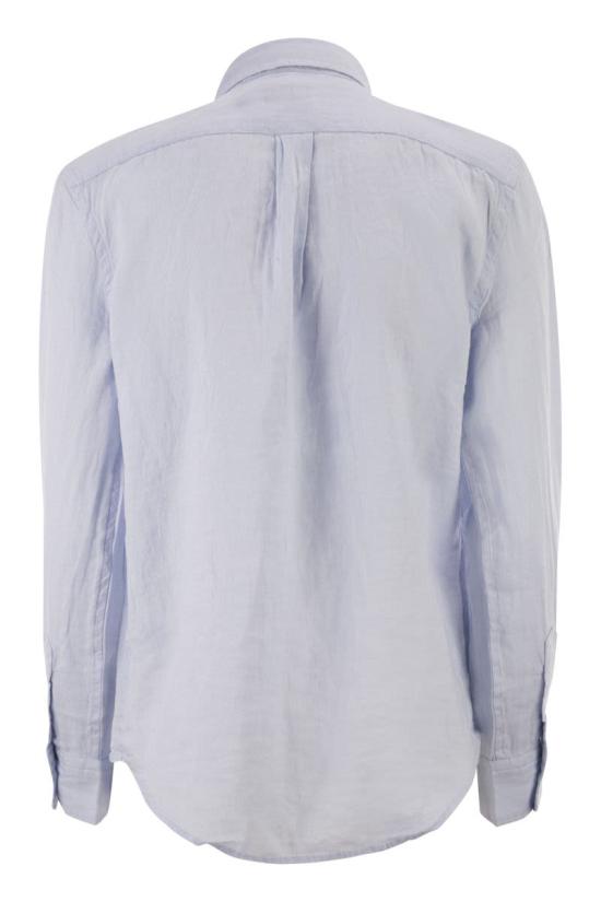 26SS 폴로 랄프로렌 포니 자수 리넨 셔츠 (211970730009) 211970730 503 OXFORD BLUE - POLO RALPH LAUREN