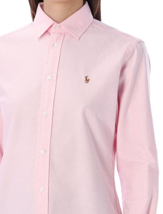 26SS 폴로 랄프로렌 슬림 핏 스트라이프 옥스포드 셔츠 211891377 002 BATH PINK - POLO RALPH LAUREN