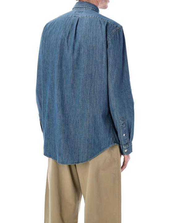 26SS 폴로 랄프로렌 포니로고 자수 데님 셔츠 710792043 001 MED BLUE - POLO RALPH LAUREN