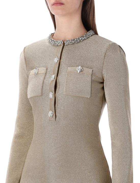 26SS 셀프 포트레이트 미디 원피스 RS26206SGD GOLD - SELF PORTRAIT