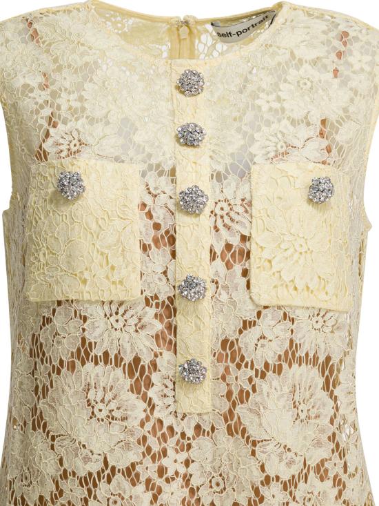 26SS 셀프 포트레이트 미디 원피스 RS26217SY YELLOW - SELF PORTRAIT