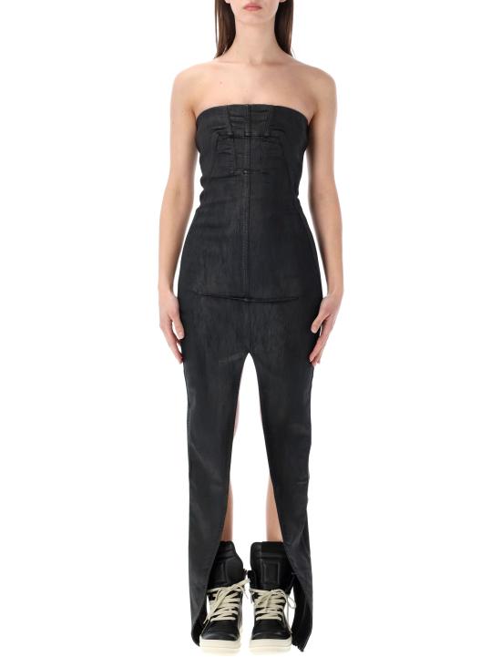 26SS 릭 오웬스 미디 원피스 DS01F4514SDBK 09 BLACK