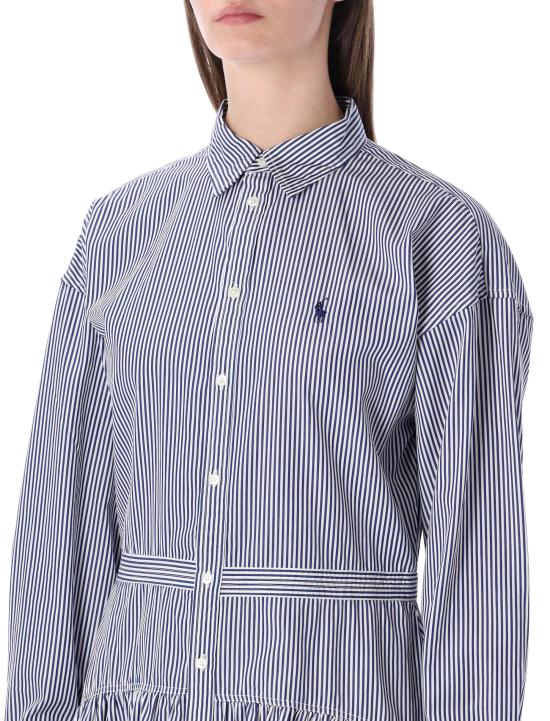 26SS 폴로 랄프로렌 미디 원피스 211B22754 001 ROYAL BLUE WHITE STRIPES - POLO RALPH LAUREN