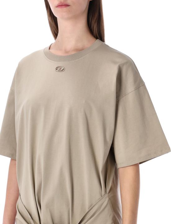 26SS 디젤 D-Elvor 이보르 티셔츠 드레스 A192320NIAX 5GD BEIGE - DIESEL