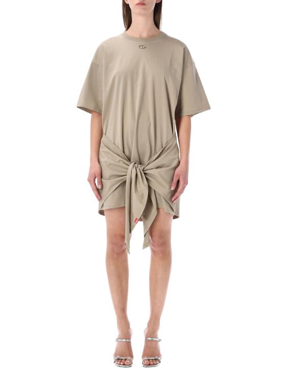 26SS 디젤 D-Elvor 이보르 티셔츠 드레스 A192320NIAX 5GD BEIGE