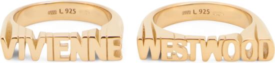  비비안웨스트우드 반지 6404018I01R001R001 Gold - VIVIENNE WESTWOOD
