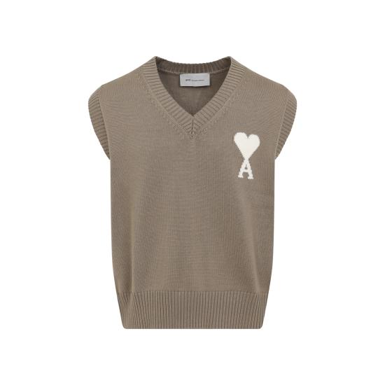 26SS 아미 스웨터 UKS860KN0156 A117 BEIGE TAUPE