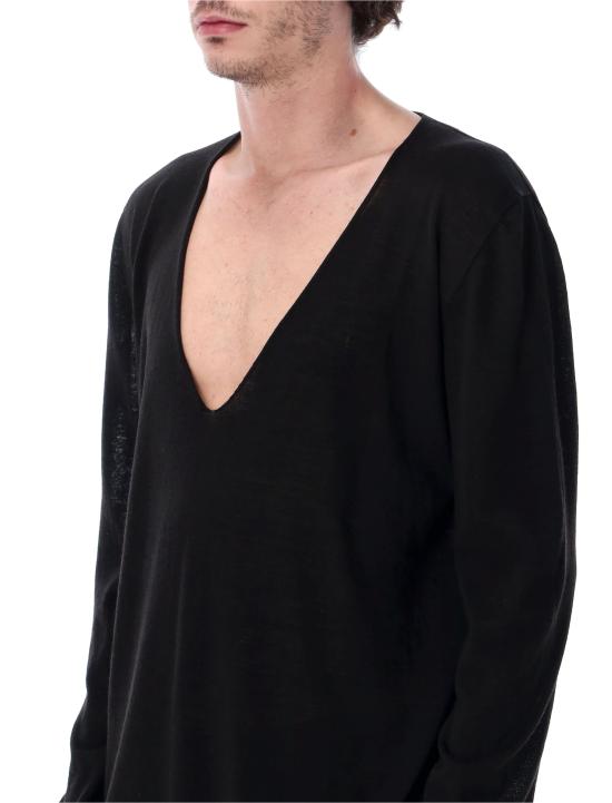 26SS 릭 오웬스 스웨터 RU01F2611M 09 BLACK - RICK OWENS