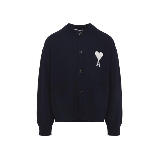 26SS 아미 ADC 울 크루넥 하트 가디건 UKC381KN0156 A116 NAVY