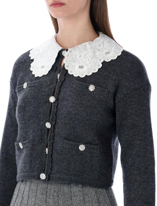 26SS 셀프 포트레이트 스웨터 RS26121CBGR GREY - SELF PORTRAIT